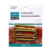 UNIQUE SEWING Slide Buckle - Metal - 38mm 1 1/2? - 2 pcs